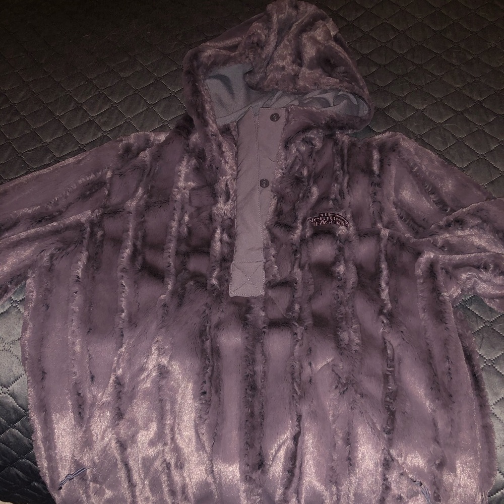 The North Face Fuzzy Pullover with hoodie